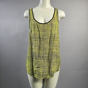 French Connection Yellow and Black Tank Top R1